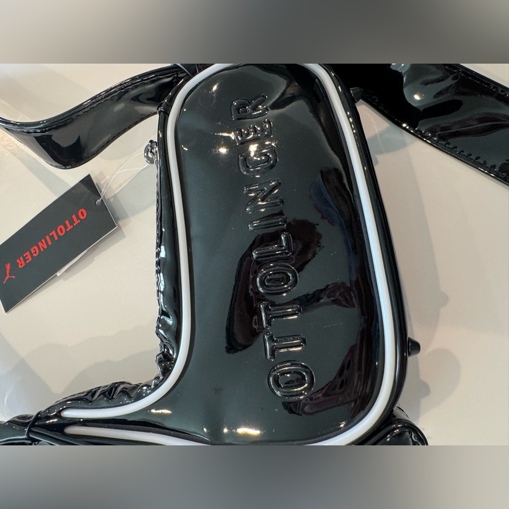 Ottolinger x Puma Black Patent Crossbody Bag